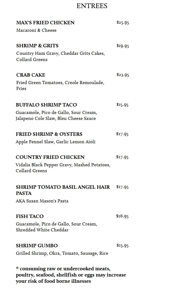 Lunch Menu