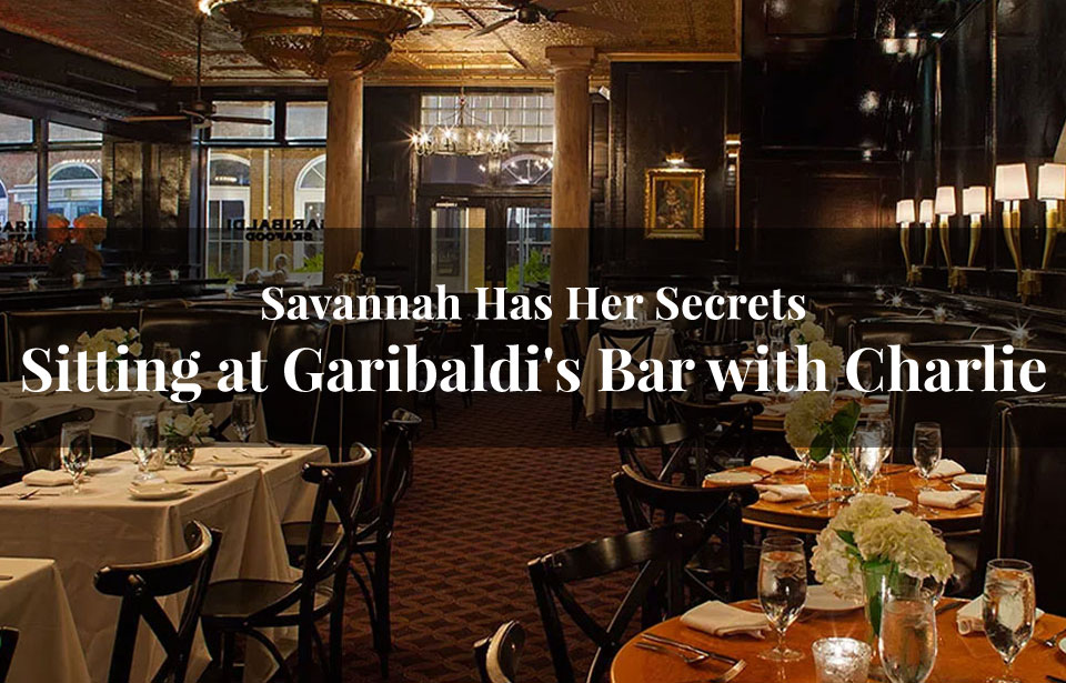 Sitting at Garibaldi's Bar with Charlie